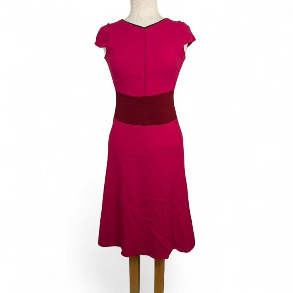euro summer magenta Narciso Rodríguez cocktail dress